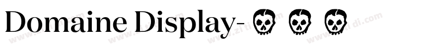 Domaine Display字体转换